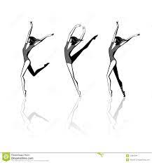 Figuras Femeninas Estilizadas En El Movimiento Ilustracion Del Vector Ilustracion De Estilizado Salto 12894344