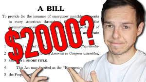 The 2000 Per Month Stimulus What You Must Know Youtube