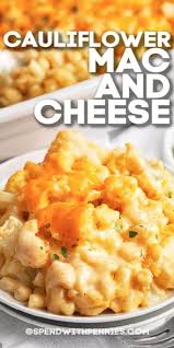 Cauliflower Mac And Cheese Is An Easy Cheesy Recipe Made With Cauliflower And Macaro Mac And Cheese Healthy Califlower Mac And Cheese Mac And Cheese Homemade