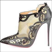 Black And Gold Boots Pin By Linnette Bradley Realtor On Shoes Christian Louboutin Wedding Shoes Black Heel Boots Boots Outfit Ankle