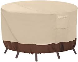 4.1 out of 5 stars. Amazon Com Vailge Round Patio Furniture Covers 100 Waterproof Outdoor Table Chair Set Covers Anti Fading Cover For Outdoor Furniture Set Uv Resistant 62 Diax28 H Beige Brown Garden Outdoor