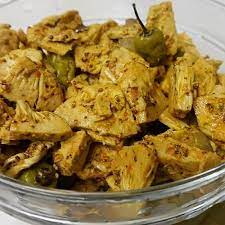 Spicy Sinhala Polos Achcharu With Kochchi Tender Jackfruit Mustard Base Pickle With Hot Chillies Srilankan Srilank Asian Side Dishes Homemade Recipes Food