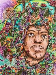 I drew Hendrix while in Hospital with my son, The Doctor loved it that much  he asked if he could have it! .. which was nice … ink