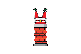Download Chimney Christmas With Santa Claus Graphic By Themagicboxart Creative Fabrica SVG Cut Files