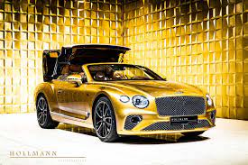Hollmann International Vehicle Bentley Continental Gtc First Edition Bentley Continental Gold Car Bentley