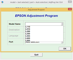 The latest version of epson l355 driver that we provide is a direct link directly from support, please report if you have a problem with this link. Epson L110 L210 L300 L350 L355 L550 L555 Adjustment Program Epson Adjustment Program