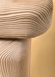 German Designer Lisa Ertel Use A Sandblasting Technique On Wood Furniture To Emphasise The Ridge Patterned Furniture Wood Furniture Design Wood Furniture Plans