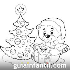 Arbol De Navidad Para Colorear Con Regalos