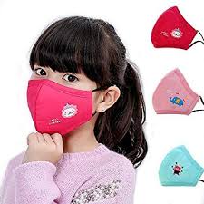 Amazon Com Hyterun Kid S Dust Mouth Mask Cartoon Pm2 5 Anti Dust Pollution Mask With Adjustable Straps Em 2020 Mascara Para Criancas Tecidos Vintage Curso De Costura