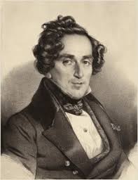 Portrait of Felix Mendelssohn (1809-47) Engraved by F. Bruckmann