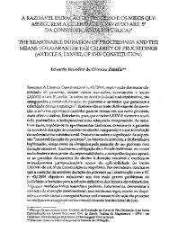 Artigo 5º da constituição federal em mapas mentais, clique. A Razoavel Duracao Do Processo E Os Meios Que Assegurem A Celeridade Lxxviii Do Art 5Âº Da Constituicao Da Republica