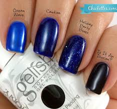 Gelish Ocean Wave Swatch And Blue Comparison Gelish Nail Colours Gel Nail Colors Gelish Nails