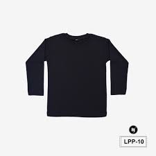 Adapun jenisnya lengan panjang hd psd dan masih banyak lainya. Kaos Polos Anak Unisex Warna Hitam Tangan Panjang Lpp10 Shopee Indonesia