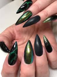 55+ popular ideas of christmas nails designs to try in 2019. Awesome Green Nail Designs Arts For Bold Ladies In 2019 Stylezco