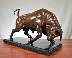 Small 3.5 officially licensed bronze wall street stock market bull figurine with base. Charging Wall Street Bull Statue Bronze Finish Home Sculptures Urbytus Com
