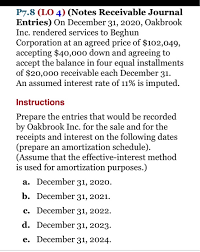 Solved P7 8 Lo 4 Notes Receivable Journal Entries On Chegg Com