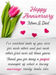 Choose from dozens of free anniversary ecard designs. A Perfect Marriage Happy Anniversary Card For Parents Birthday Greeting Cards By Davia Happy Anniversary Cards Anniversary Card For Parents Happy Wedding Anniversary Wishes
