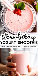 Healthy Strawberry Yogurt Smoothie Smoothie Recipes With Yogurt Smoothie Recipes Strawberry Easy Smoothie Recipes