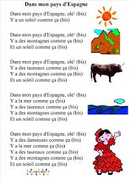 Dans Mon Pays D Espagne Comptines Chansons Comptines Comptine Creche