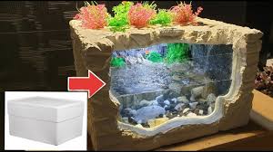 Strafor Kutu Ile 3d Ilginc Selale Akvaryum Diy Kendi Akvaryumunu Kendin Yap Youtube