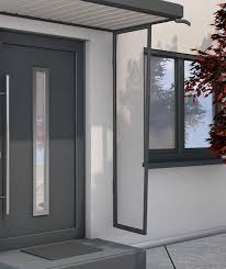 Paroi Laterale Auvent Porte D Entree Alu Anthracite B1 L 200xp 60cm Pre Monte Leroy Merlin Auvents Maison Auvent Porte Entree Alu