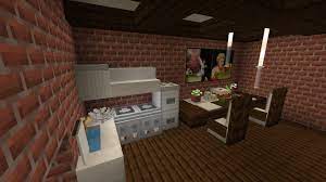 Cool kitchen ideas for minecraft pe. A Kitchen And A Dining Room I Made In Minecraft Pocket Edition Detailcraft