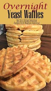 Overnight Yeast Waffles Vintage Mountain Recipe Recipes With Yeast Waffles Yeast Waffle Recipe