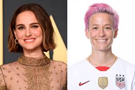 Soccer and a new face of victoria's secret but on thursday night she found herself in a bit of hot water after an old tweet of hers was dug up. Natalie Portman Reveals Megan Rapinoe Inspired Her Son People Com