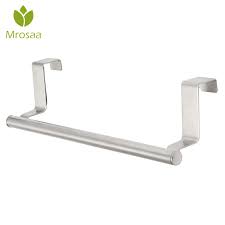 Maybe you would like to learn more about one of these? Mrosaa Stainless Steel Towel Racks Single Tier Over Door Cupboard Hanger Kitchen Bathroom Rags Towel Holder Rail Towels Bar Buy At The Price Of 3 24 In Aliexpress Com Imall Com
