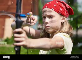 Young archer hi-res stock photography and images