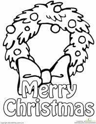 Christmas wreath coloring pages with astounding snowman outline clip art black and white. Kindergarten Holidays Seasons Worksheets Wreath Coloring Page Christmas Activity Book Christmas Themes Christmas Art