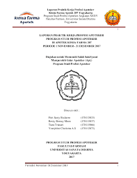 We did not find results for: Pdf Laporan Praktik Kerja Profesi Apoteker Kimia Farma Apotek 207 Yogyakarta Laporan Praktik Kerja Profesi Apoteker Program Studi Profesi Apoteker Di Apotek Kimia Farma 207 Periode 1 November 31 Desember 2017 Fitri Budiarso Academia Edu