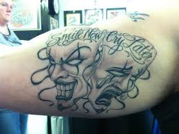 Female smile now cry later tattoos. 10 Smile Now Cry Later Tattoos Hative