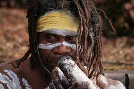 Native Australian Aboriginal Person Playing The Digeridoo Aboriginal People Indigenous Peoples Day Australian Aboriginals
