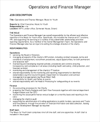 Apply now to this and other similar jobs ! Free 10 Sample Financial Manager Job Description Templates In Pdf Ms Word
