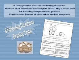 Following Directions Activity Sheets Teaching Heart Blog Following Directions Activities Following Directions Listening Skills