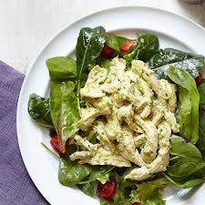 Diabetic spinach chicken salad with mango dressing recipe Diabetic Salad Recipes Eatingwell