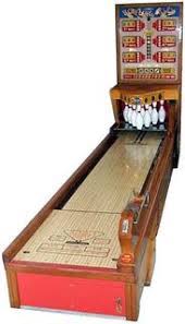 We have for sale a range of arcade and amusement bowling systems, including arcade style bowling games. Bowling Alley Arcade By United Mfg