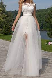 You can find various styles lace wedding dresses, like vintage lace, lace beach, plus size lace, lace wedding dress with sleeves and more other styles in milanoo. Sheath Column Lace Wedding Dresses Wisebridal Com