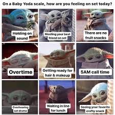 Baby Yoda Waiting In Line Yoda How Are You Feeling