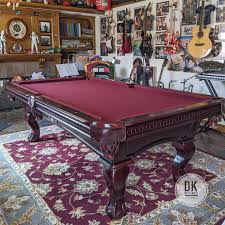 Finished Installing This 8 Foot Cl Bailey Duchess In Traditional Mahogany With Wine Felt In Yorba Linda Rasson Clbailey Bil In 2020 Pool Table Billiards Play Pool