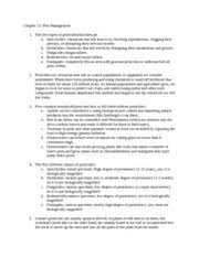 Integrated pest management (ipm) has had a varied history, with different definitions. Chapter 23 Apes Questions Chapter 23 Pest Management 1 The Five Types Of Pesticides Biocides Are A Insecticides Chemicals That Kill Insects By Course Hero