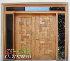 Pintu depan 2 daun simetris (pintu kupu tarung) pintu 2 daun kupu tarung minimalis terbaru 2020 Pintu Minimalis Kepang Kayu Jati Jepara Kusen Pintu