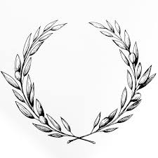  Amy Rochelle Press Hand Drawn Olive Wreath For A Custom Wedding Invitation Suite The Illustration Was Letterpresse Olive Wreath Wreath Tattoo Olive Tattoo