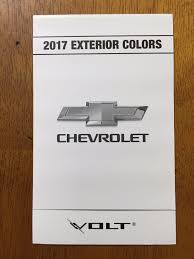 Great 2017 Chevrolet Volt Exterior Color Chart Catalog