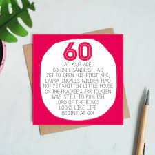 Grappige 60ste Verjaardagskaart Etsy