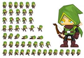 Green Archer Game Character Game Character 2d Character Animation Animated Characters