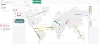 tableau directional vector map absentdata