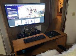 My Custom Gaming Setup Im Poor So Im Using My Laptop To My Living Room Tv And Playing In The Middle Of The Living Room Gaming Setup Tv Room Game