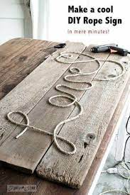Pallet Wood And Rope Diy Sign Picture Funky Junk Interiors Wood Diy Home Crafts
